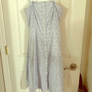 Banana Republic blue and white dress